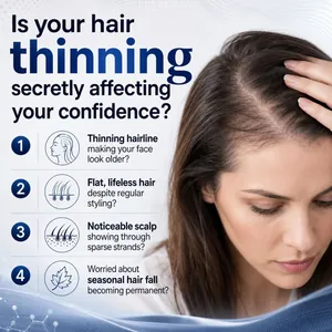 Sérum pour cuir chevelu à la désoxyribose contre les cheveux clairsemés et la chute