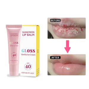 Confronto dettagliato prima e dopo dell'effetto del balsamo labbra idratante SPF 40