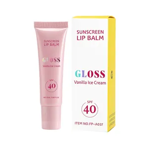 Balsamo labbra solare SPF 40 crema alla vaniglia 15ml con confezione originale
