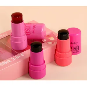 Λεπτομερής προβολή σετ 4 χρωμάτων jelly blush stick με ενυδατική υφή τζελ