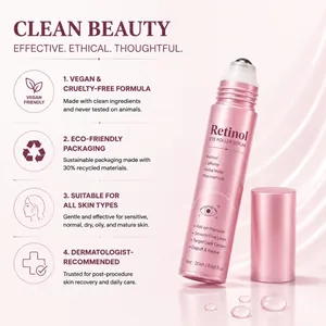 Suero roll-on para ojos con retinol 20 ml para reafirmar e hidratar la piel delicada