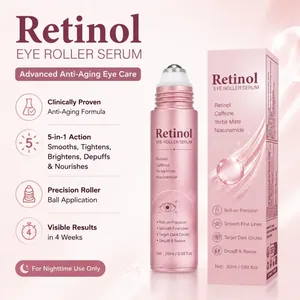 Sérum profesional de 20 ml con roll-on de retinol para antienvejecimiento y ojeras