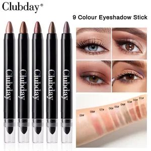 Clubday dual-ended pearlescent eyeshadow stick for long-lasting waterproof eye makeup