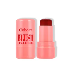 Moisturizing jelly blush stick 2-in-1 for lips and cheeks with a vibrant red tint