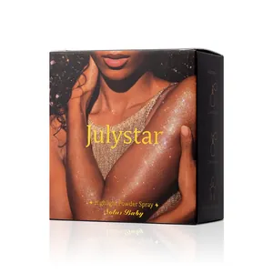 Λεπτομερής άποψη της συσκευασίας Julystar Highlight Powder Spray με οδηγίες χρήσης