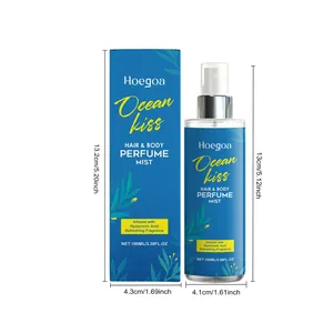 Vue détaillée du parfum pour cheveux et corps Hoegoa Ocean Kiss avec dimensions