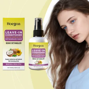 Hoegoa Spray Idratante per Capelli Senza Risciacquo Nutriente per Capelli Lucidi e Lisci Cura dei Capelli Secchi Nutrizione del Cuoio Capelluto