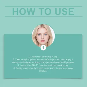 Step-by-step usage guide for salicylic acid cleansing mud mask with blonde model visual