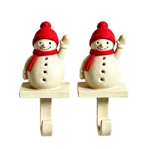 Set de ganchos decorativos de muñeco de nieve de Navidad para decoración del hogar
