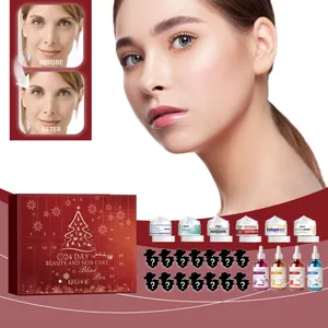 Calendario de adviento de belleza de 24 días con sueros antiedad y cremas hidratantes