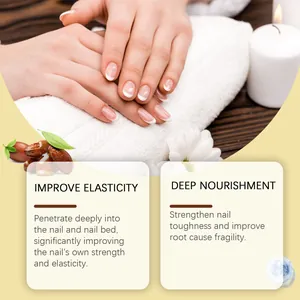 Nourishing jojoba nail care oil for strengthening nails and improving elasticity