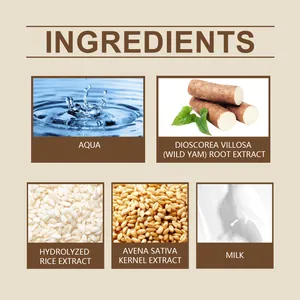 Detail view of natural ingredients in Wild Yam moisturizing repair cream
