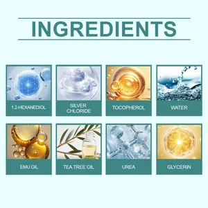 Detailed list of ingredients for nail care essential oil with tea tree oil