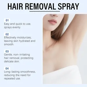 Spray depilatorio suave profesional para una piel muy suave y resultados duraderos