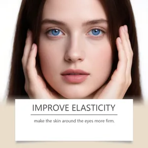 Macro close-up of smooth skin showing moisturizing eye cream elasticity benefits