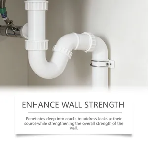 Close-up of PVC pipe system demonstrating Jaysuing leak repair adhesive effectiveness