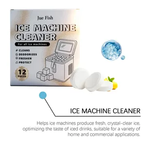 Tablettes de nettoyage Jue Fish pour machines à glaçons, détartrage et rafraîchissement