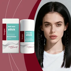 Hoegoa Bâton de Cire Capillaire Mate Tenue Longue Durée Lissage des Cheveux Rebelles Outil de Coiffage Hommes Femmes Cire Non Grasse