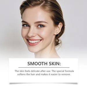 Crème d'épilation faciale douce pour une peau lisse et des résultats professionnels.