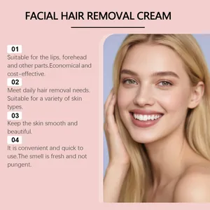 Détails de la crème dépilatoire pour le visage pour une peau lisse et un soin quotidien