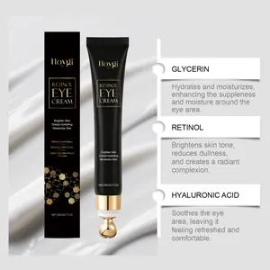 Dettaglio crema contorno occhi Hoygi al retinolo con glicerina e acido ialuronico