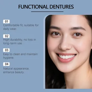Dentaduras funcionales para realce natural de la sonrisa y cómodo uso diario detalle