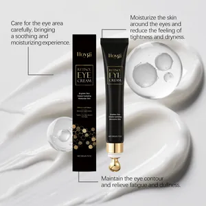 Crema contorno occhi al retinolo con rullo dorato per illuminare e idratare