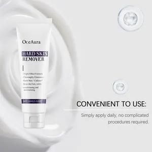 OceAura hard skin remover foot cream with triple effect moisturizing formula 100g tube