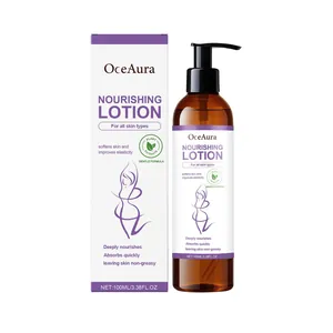Lotion corporelle nourrissante OceAura à la lavande 100ml pour tous types de peaux avec étui