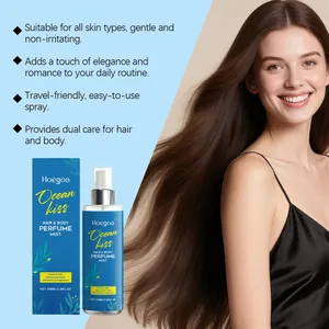 Brume de parfum HOEGOA Ocean Kiss pour cheveux et corps avec mannequin aux cheveux longs