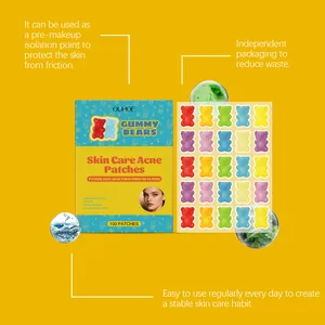 Cerotti colorati a forma di orsetto per l'acne con olio di tea tree e acido salicilico