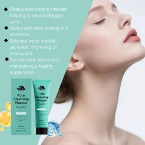 Detail view of HANCHOBIT Pore Cleansing Masque tube and box with product benefits