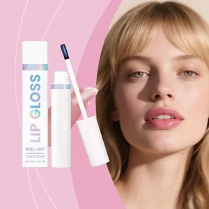 Natürliches Peel Off Lipgloss Wasserfest Langanhaltend Feuchtigkeitsspendendes Lippen Tattoo Tint Für Damen Makeup Zartrosa