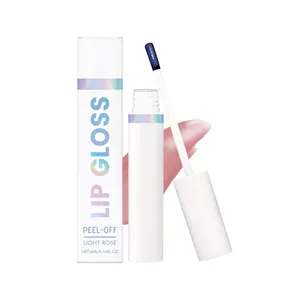 Langanhaltender Peel-off Lipgloss in Light Rose für natürliche wasserfeste Lippenfarbe