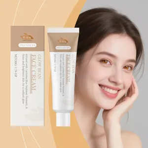 Crème Visage Glow Bean Ferment de Soja Niacinamide Éclaircissante Hydratante Raffermissante Soin du Visage Femme