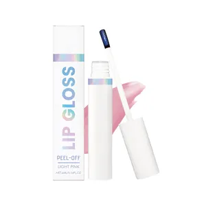Lucidalabbra peel-off idratante naturale rosa chiaro con confezione olografica