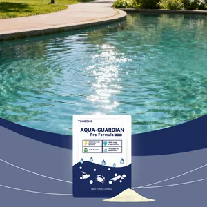 AQUA-GUARDIAN water purifier powder bag for ponds and aquariums with clear water background