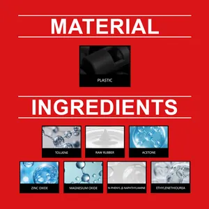 Gedetailleerd overzicht van plastic materiaal en chemische ingrediënten voor kleefval