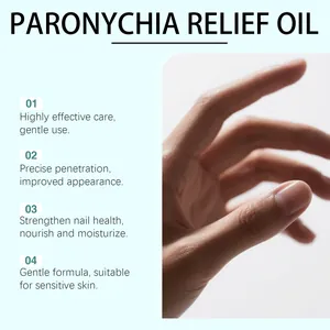 Nourishing nail care oil for paronychia relief and healthy cuticles detail view