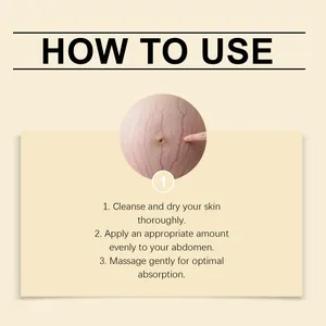 Guide d'application étape par étape de la crème de soin de grossesse sur l'abdomen