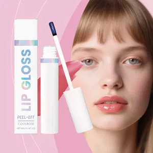 COOLROSE Lucidalabbra Peel Off Impermeabile a Lunga Durata Idratante Tinta per Labbra Pelabile Trucco per Labbra Altamente Pigmentato per Donna