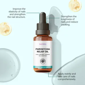 Detailed view of Paronychia Relief Oil for strengthening and nourishing nails