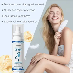 Eficaz spray depilatorio OceAura de 100ml para una piel suave y bien protegida