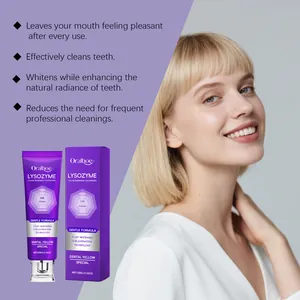 Le dentifrice blanchissant violet Oralhoe au lysozyme pour un blanchiment en 7 jours.