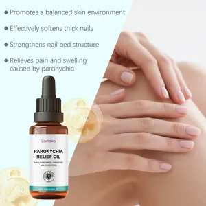 Nourishing LANISKA paronychia relief oil for softening thick nails and daily care
