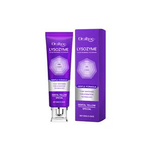 Dentifrice blanchissant violet Oralhoe au lysozyme pour éliminer les taches en 7 jours