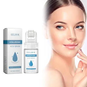 EELHOE Hyaluronic Acid Microneedle Roller Serum Face Care Essence Collagen Boosting Anti-Aging Moisturizer 10ml Women Skin