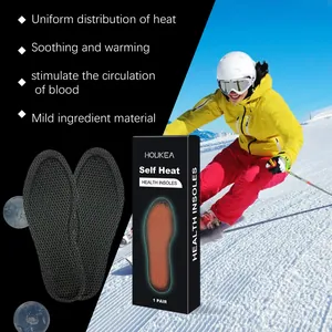 HOUKEA self-heating insoles for skiing with uniform heat distribution and soothing warmth