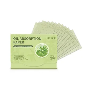 Grüner Tee erfrischende Öl-Absorptionspapier-Set mit 100 Blatt für die Gesichtspflege