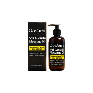 OceAura Aceite de Masaje Anticelulítico 100ml con colágeno y extracto de semilla de uva
